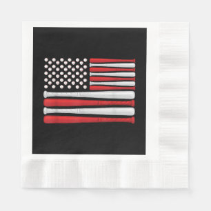 Classic American Baseball Flag - Vintager Baseball Serviette