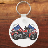 Classic American Biker Schlüsselanhänger (Vorderseite)