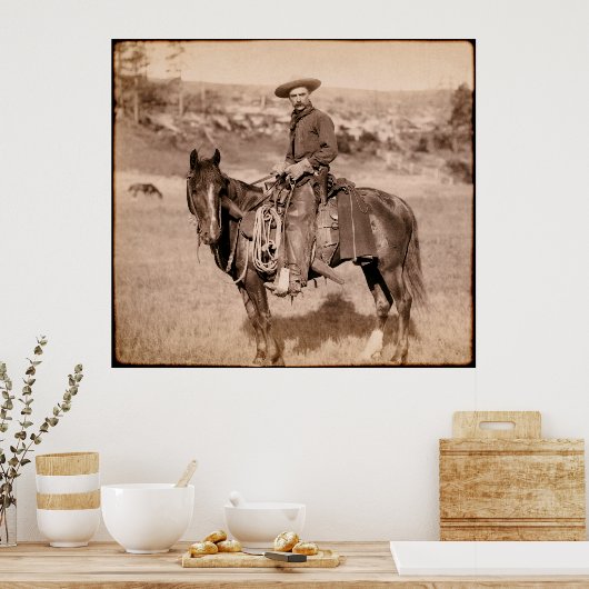 CLASSIC AMERICAN COWBOY c. 1888 Poster (Küche)