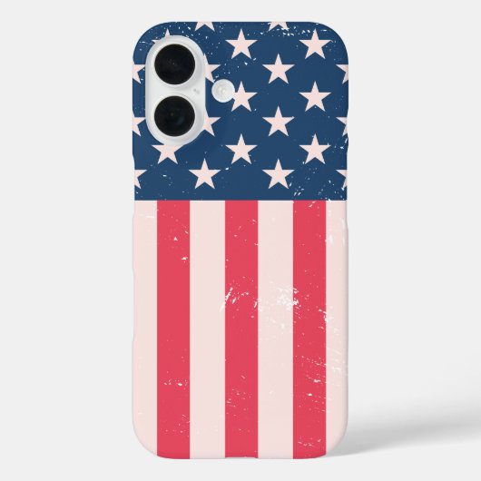 Classic American Flag Grunge Case-Mate iPhone Hülle (Rückseite)