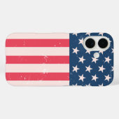 Classic American Flag Grunge Case-Mate iPhone Hülle (Rückseite (Horizontal))