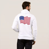 Classic American Flag Jacket Hoodie (Schwarz voll)