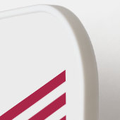 Classic American Flag mit Name Sprichwort Event Pickleball Schläger (Linke Seite)