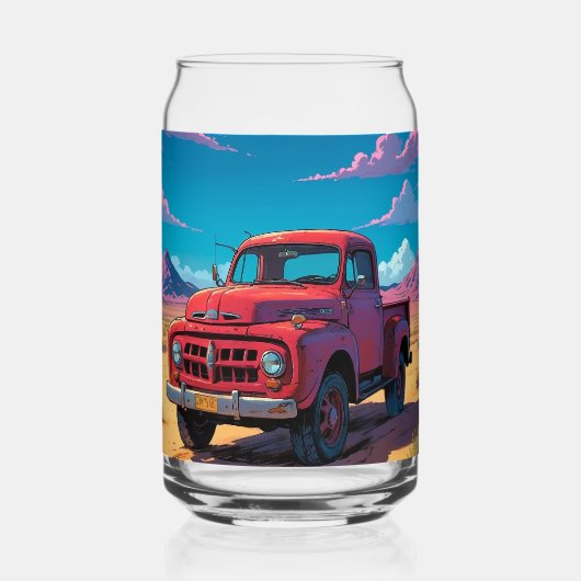 Classic American Lieferwagen Beer Can Dosenglas (Vorderseite)
