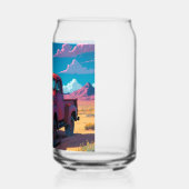 Classic American Lieferwagen Beer Can Dosenglas (Links)