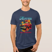 Classic American Lieferwagen Truck Tri-Blend Shirt (Vorderseite)