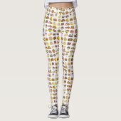 Classic American Lunch Counter Greasy Spoon Diner Leggings (Vorderseite)