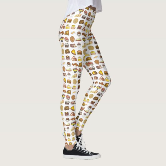 Classic American Lunch Counter Greasy Spoon Diner Leggings (Rechts)
