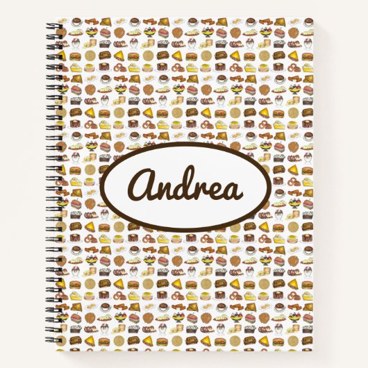 Classic American Lunch Counter Greasy Spoon Diner Notizblock (Vorderseite)