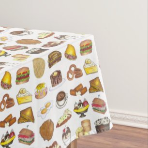 Classic American Lunch Counter Greasy Spoon Diner Tischdecke