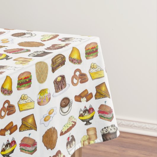 Classic American Lunch Counter Greasy Spoon Diner Tischdecke (Beispiel)