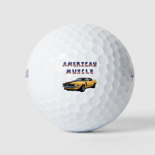 Classic American Muscle Car Mustang Boss 302 Golfball (Vorderseite)