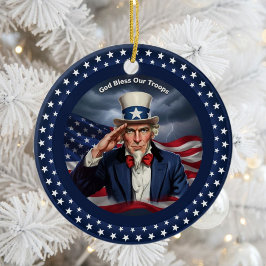 Classic American Patriotism Keramik Ornament