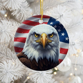Classic American Patriotism Keramik Ornament