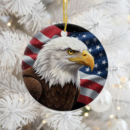 Classic American Patriotism Keramik Ornament