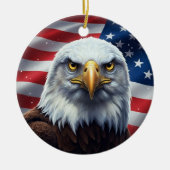 Classic American Patriotism Keramik Ornament (Vorne)