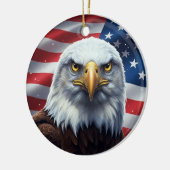 Classic American Patriotism Keramik Ornament (Links)