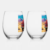 Classic American Pickup   Weinglas Ohne Stiel (Rechts)