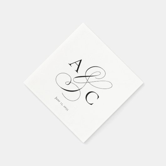Classic Ampersand Napkins Serviette (Ecke)