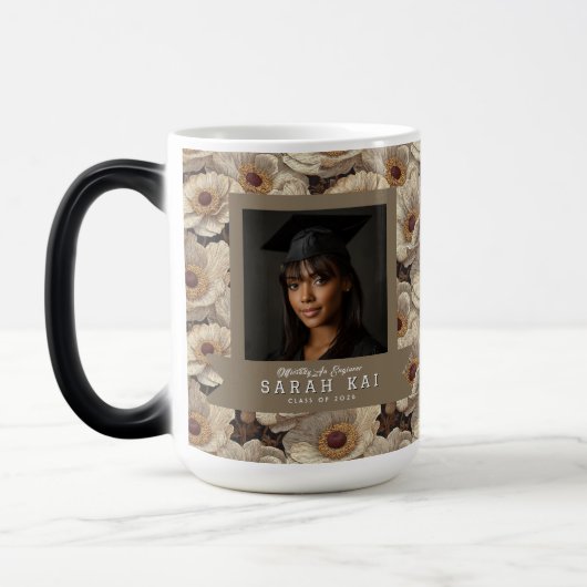 Classic Anemones Print Photo Keepsake Verwandlungstasse (Links)