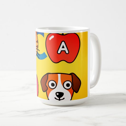 Classic Animal Design Coffee Tasse (VorderseiteRechts)
