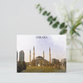 Classic Ankara Turkey Kocatepe Moschee Postkarte (Stehend Vorderseite)