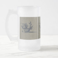 Classic Antiquarian Delft Blue Tile - Obstkorb