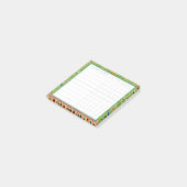 Classic Apple Green Chinoiserie Habit Tracker Post-it Klebezettel (angewinkelt)