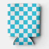 Classic aqua blue checkerboard dosenkühler (Vorderseite)