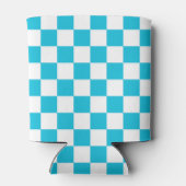 Classic aqua blue checkerboard dosenkühler (Rückseite)