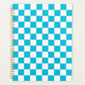 Classic aqua blue checkerboard planer (Vorderseite)