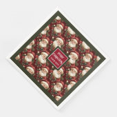 Classic Aquarell Weihnachtsservietten Serviette (Ecke)