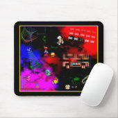 Classic Arcade Junkie Mouse Mat Mousepad (Mit Mouse)
