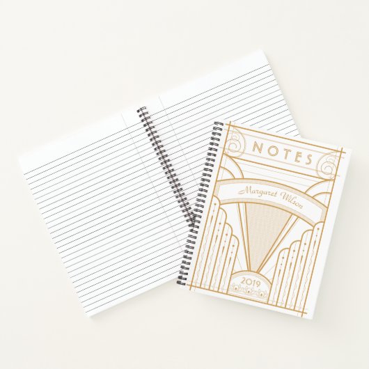 Classic Art Deco Design Notebook Notizblock (Innenseite)