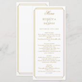 Classic Art Deco Menükarte (Vorne/Hinten)