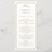 Classic Art Deco Menükarte (Vorderseite)