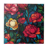 Classic Art Deco Rose Keramik Tiles für Zuhause De Fliese (Vorderseite)