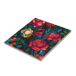 Classic Art Deco Rose Keramik Tiles für Zuhause De Fliese
