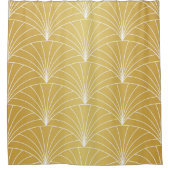 Classic Art Deco Seamless Pattern. Geometric Stili Duschvorhang (Vorderseite)