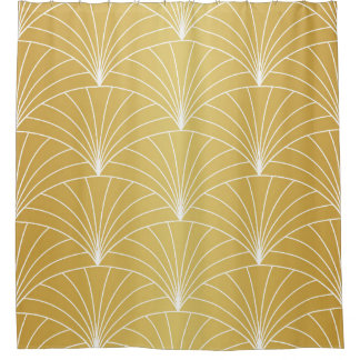 Classic Art Deco Seamless Pattern. Geometric Stili Duschvorhang