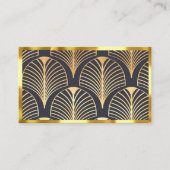 Classic Art Deco Ventilator Design Gold, Sm. Gesch Begleitkarte (Vorderseite)