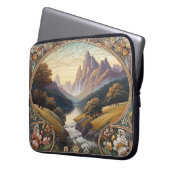 Classic Art Nouvea Landscape Art Laptopschutzhülle (Vorderseite Links)