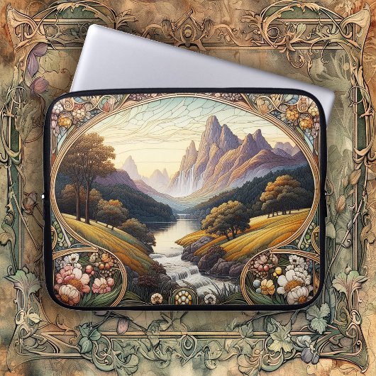Classic Art Nouvea Landscape Art Laptopschutzhülle