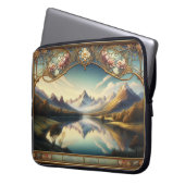 Classic Art Nouvea Landscape Art Laptopschutzhülle (Vorderseite Links)