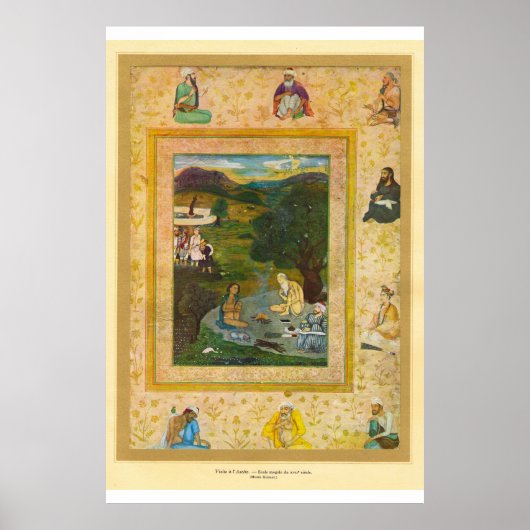Classic Asian Art Mughal India 17. Jahrhundert Poster (Vorne)