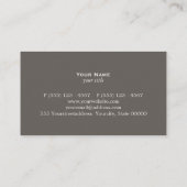 Classic Attorney Business Card Visitenkarte (Rückseite)