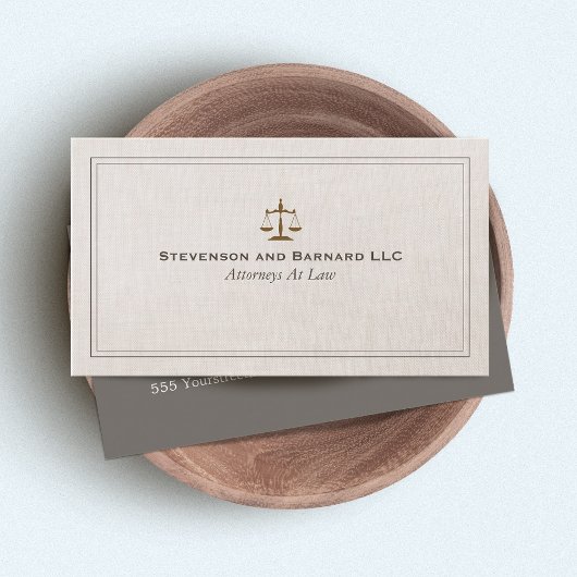 Classic Attorney Business Card Visitenkarte