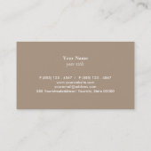Classic Attorney Business Card Visitenkarte (Rückseite)