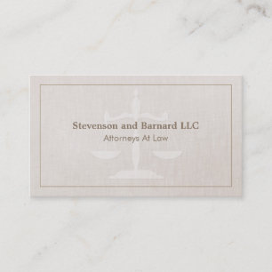 Classic Attorney Business Card Visitenkarte