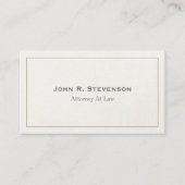 Classic Attorney Soft Linen Look Visitenkarte (Vorderseite)